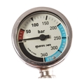 Mares SPG52 Pressure Gauge with 15cm Hose BAR