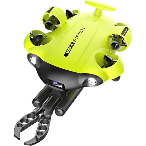 qysea fifish v6s underwater rov with robotic claw