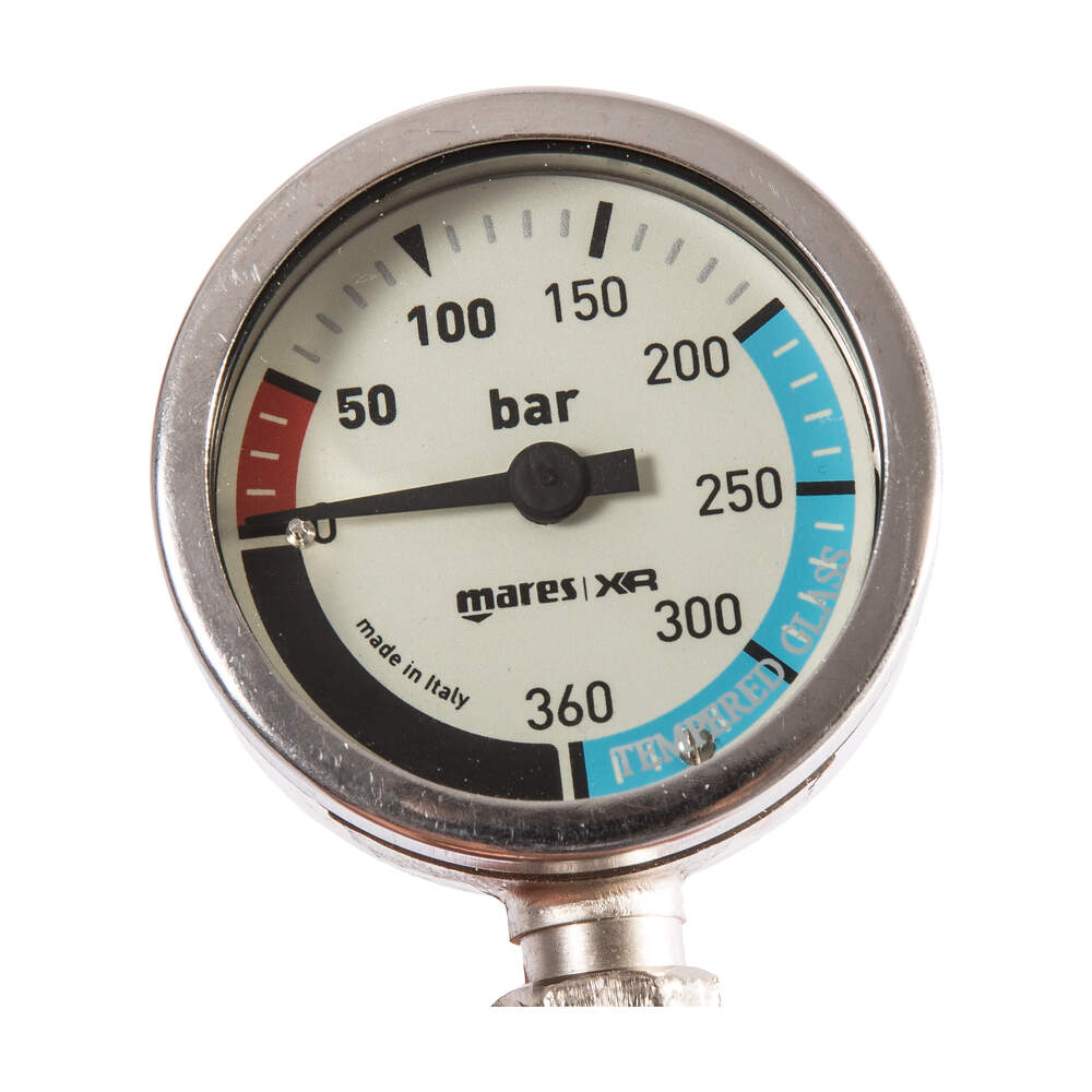 Mares SPG52 Pressure Gauge with 15cm Hose BAR