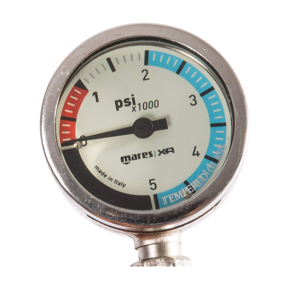 Mares SPG52 Pressure Gauge with 15cm Hose PSI